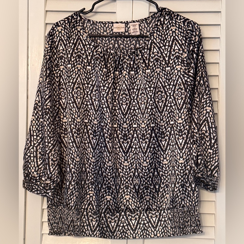 Covington Geometric Blouse